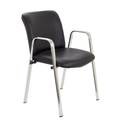 Pavilion Armchair in black PU