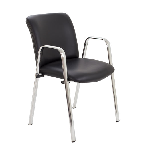 Pavilion Armchair in black PU