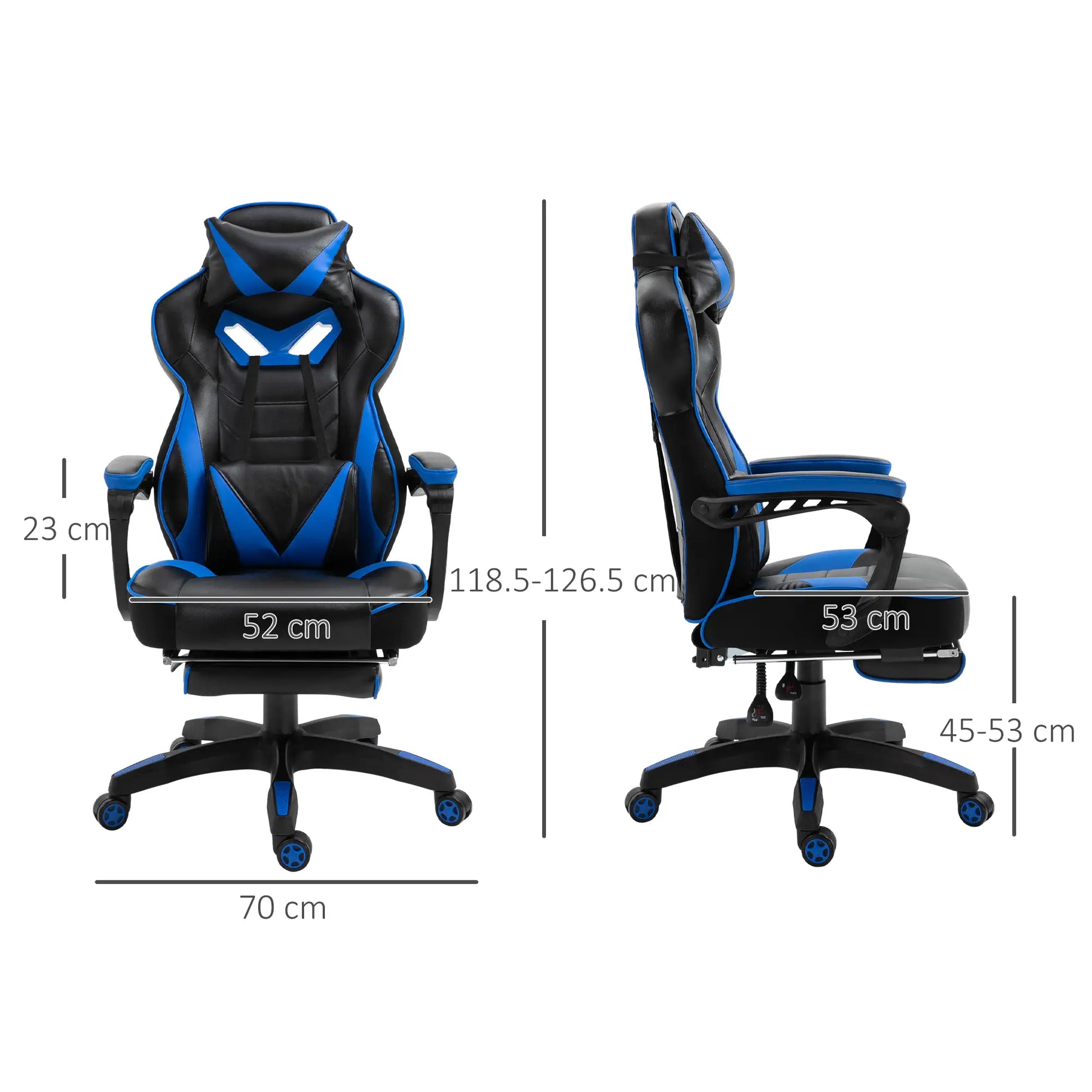 Phantom Gaming Chair dimensions