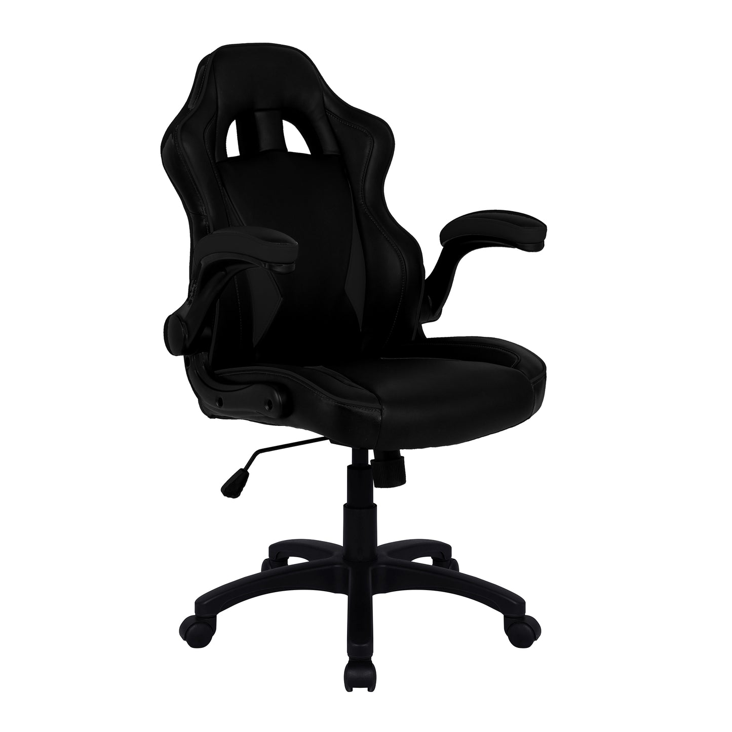 Black office chair on a white background