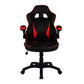 Black and red gaming chair on a white background