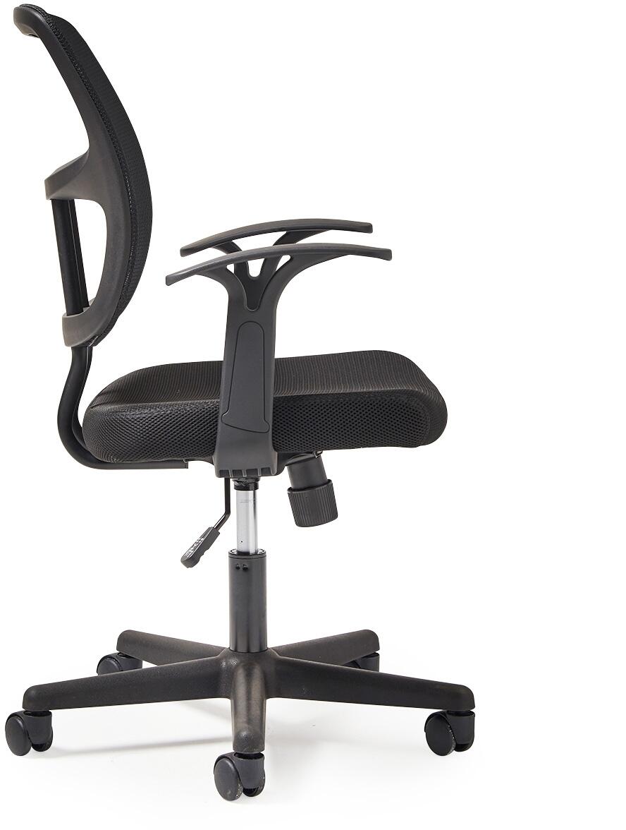 Black office chair on a white background