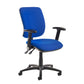 Senza High Fabric Back Operator Chair in blue. 