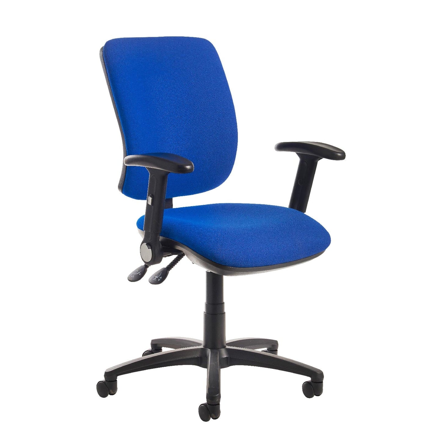 Senza High Fabric Back Operator Chair in blue. 