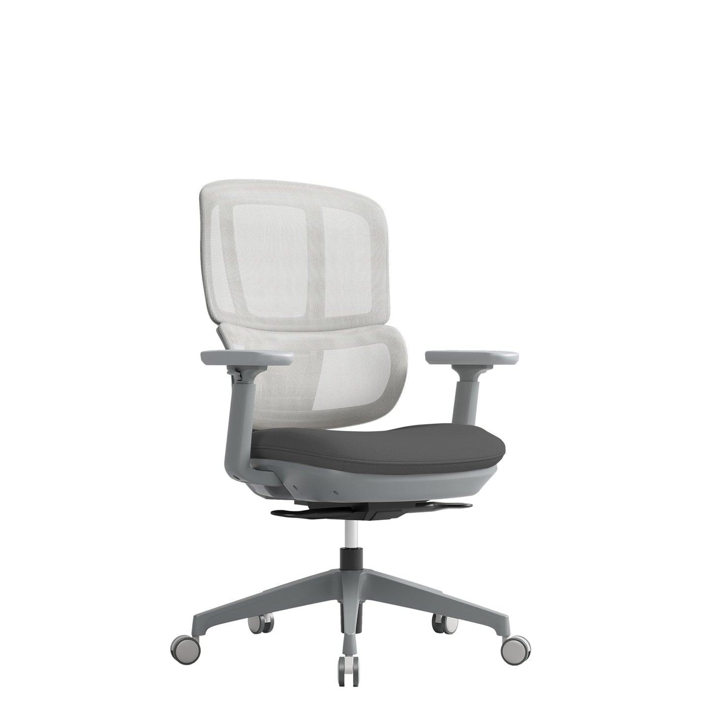 Shelby Mesh Back Operator Chair in grey.