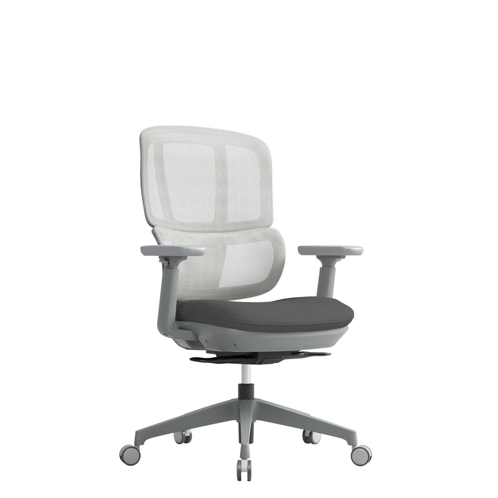 Shelby Mesh Back Operator Chair in grey.