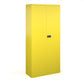 Steel Cupboards in yellow.