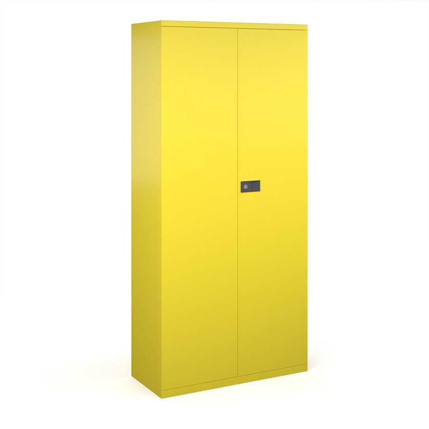Steel Cupboards in yellow.