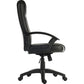 Black office chair on a white background