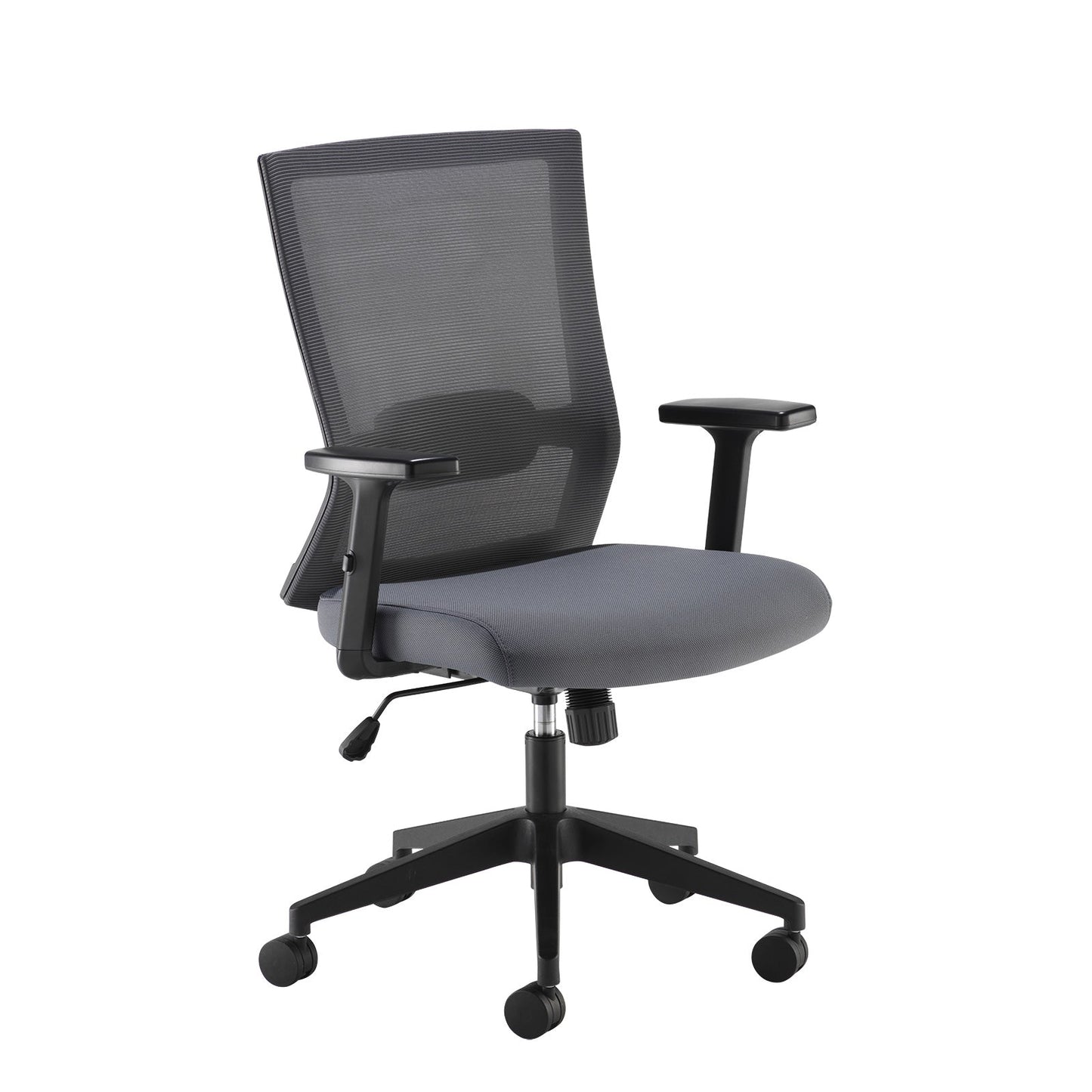 Travis Mesh Back Operator Chair in grey.