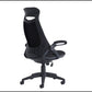 Black office chair on a white background