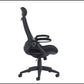 Black office chair on a white background