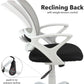 Ergonomic office chair with reclining back feature and weight tension control.