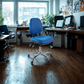 Chrome Juno Medium Back Vinyl Lab Chair | Chilli Seating