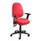 Vantage 100 2 Lever Pcb Operators Chair in red.