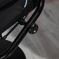 Reclining Chair and Stool Set with Lumbar Support, Lake Blue