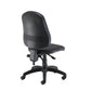 Black office chair on a white background