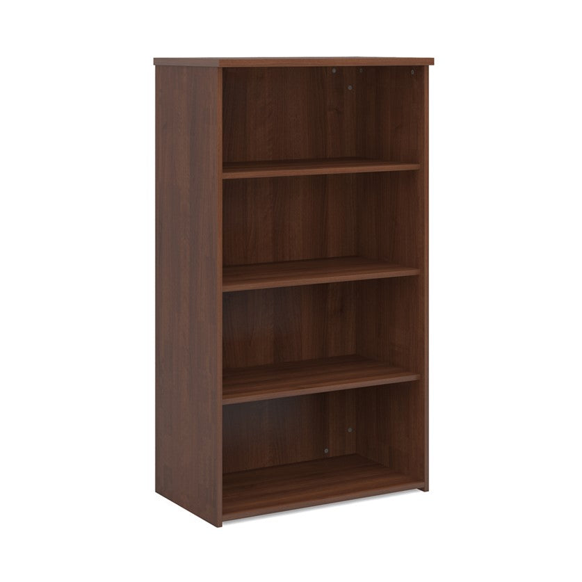 Wooden Bookcase in walnut finish.