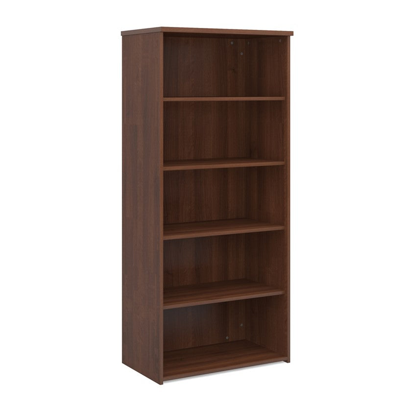Wooden Bookcase in walnut finish.