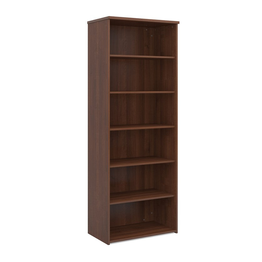 Wooden Bookcase in walnut finish.