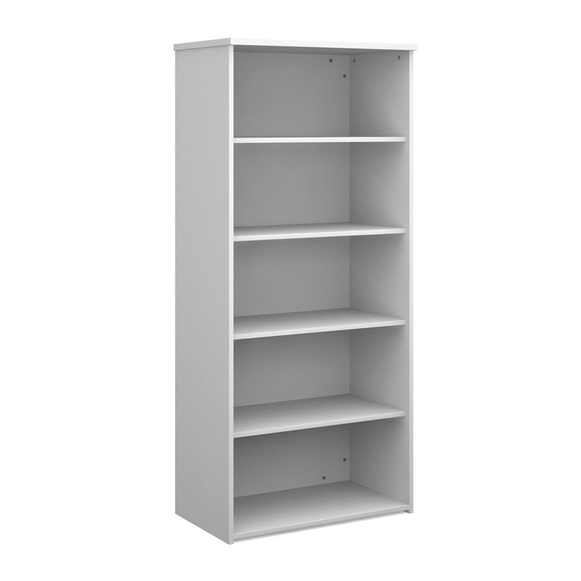 Wooden Bookcase in white finish.