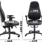 Zeus High Back 24hr Task Chair dimensions