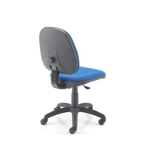 Zoom Mid-Back Operator Chair Blue Back Quarter