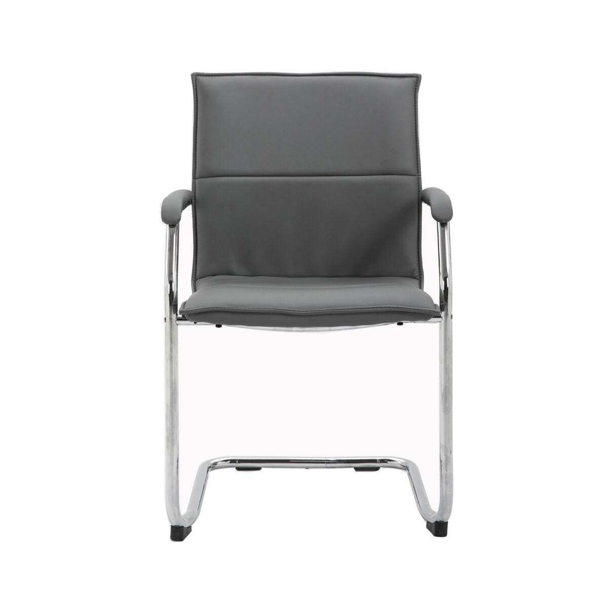 Gray chair with a white background