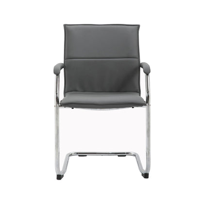 Gray chair with a white background