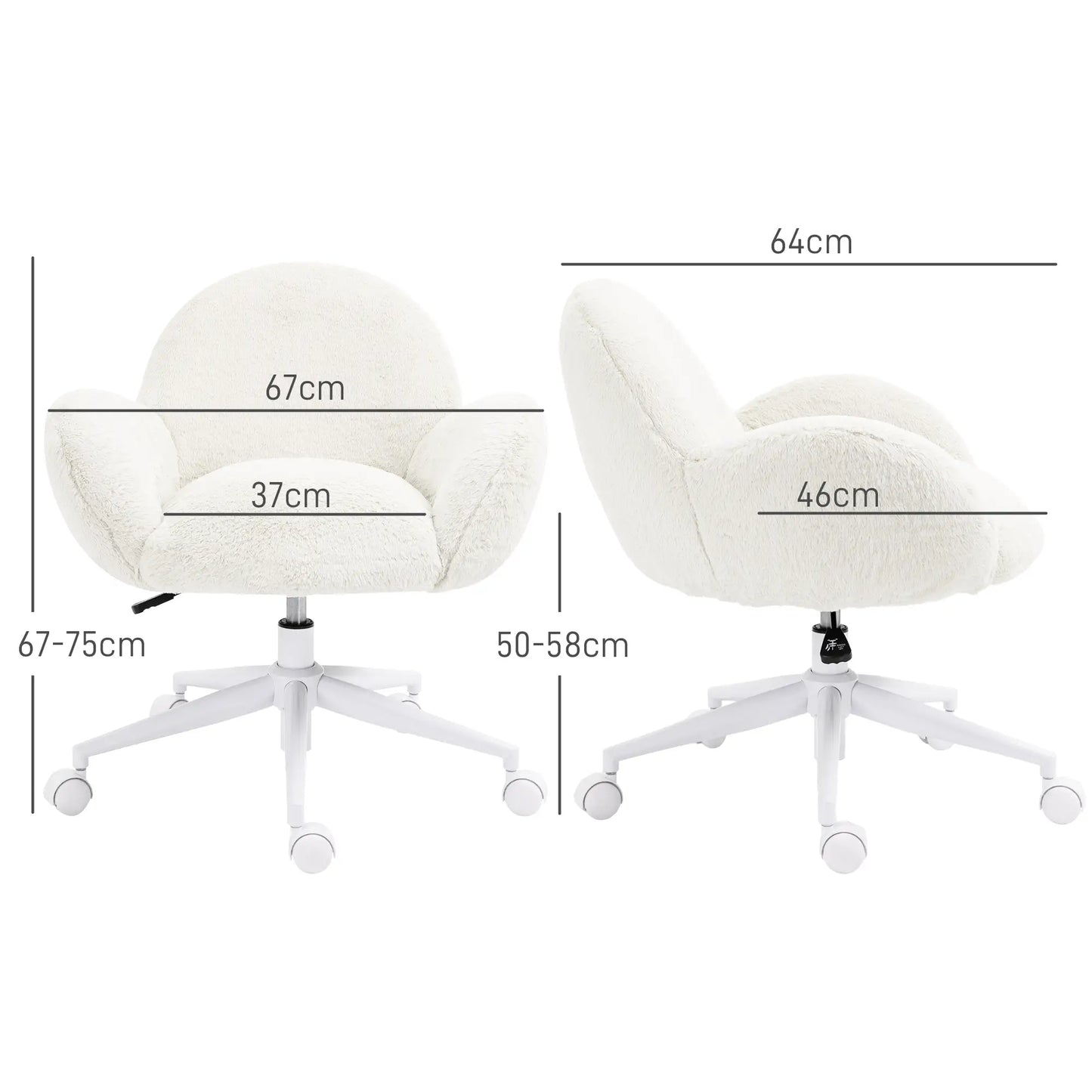 Alice Fluffy Desk Chair